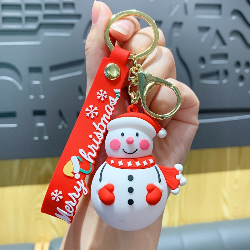 Funny Key Chain Creative Christmas Santa Claus Christmas Key Chains Key  Ring Car Key Accessories Bag Pendant Decoration B 