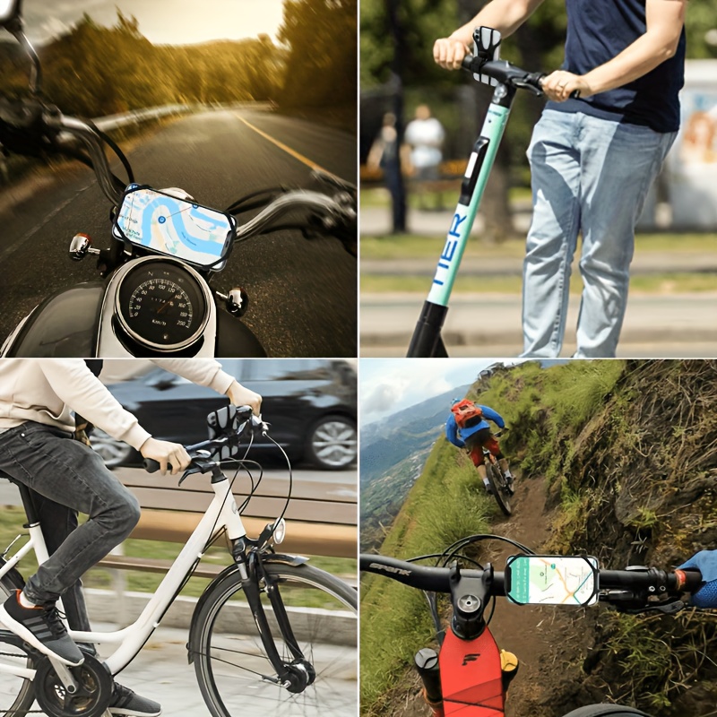 stroller cell phone holder 360 rotation silicone handlebar case cycling bike bicycle phone mount holder stroller accessory   bicycles strollers motorcycles and more details 8