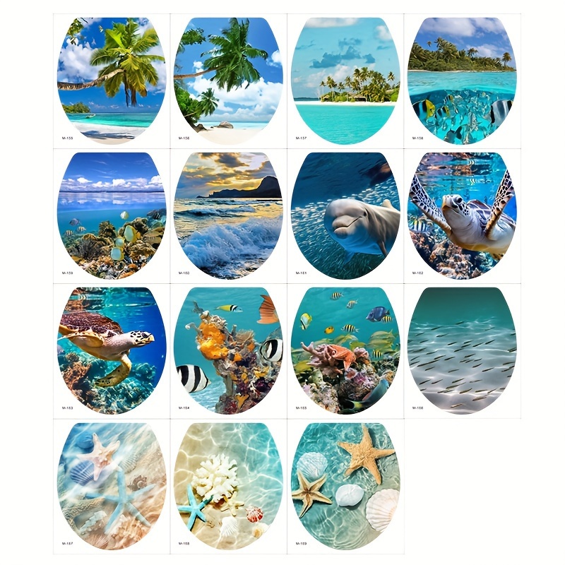 Hd 3d The Underwater World Coral Ocean Animals Wall Stickers - Temu