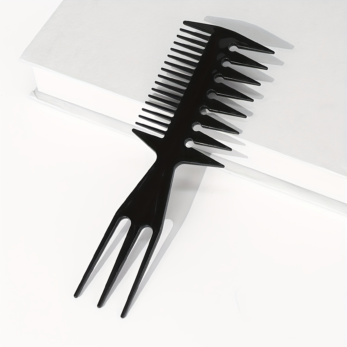 Fishbone Comb 3-way High-gloss Strip Comb Weave Strip Perm Comb Styling  Hair Comb