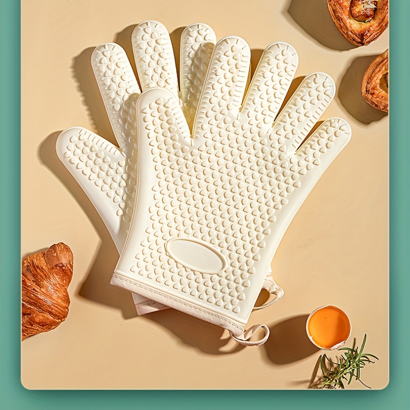 Heat Resistant Oven Mitts - Thickened, Insulated, Anti-scalding, Anti-slip  - Ideal For Commercial And Home Kitchens - Temu