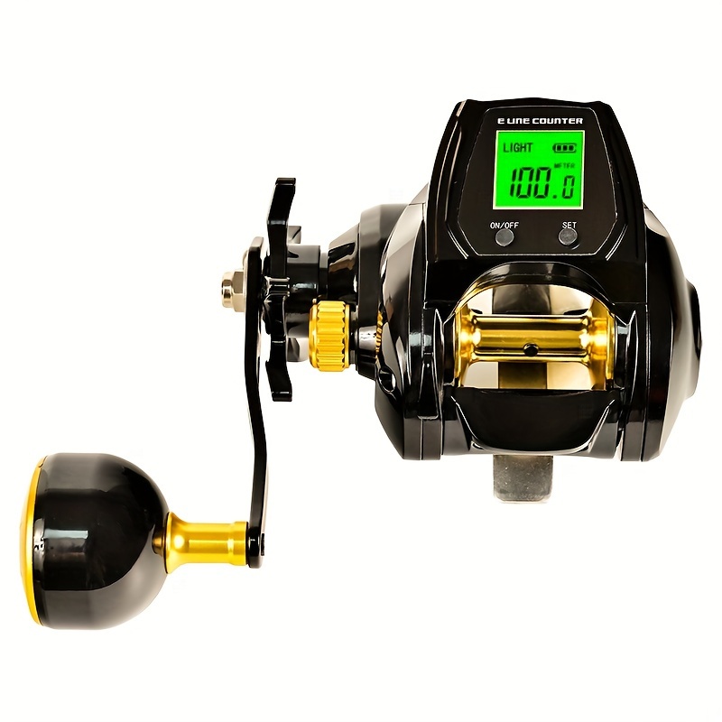 STACO Fishing Reel Line Counter Reel 16+1 Ball Bearings Left/Right Ice  Fishing Reel 6.3:1 Gear Ratio
