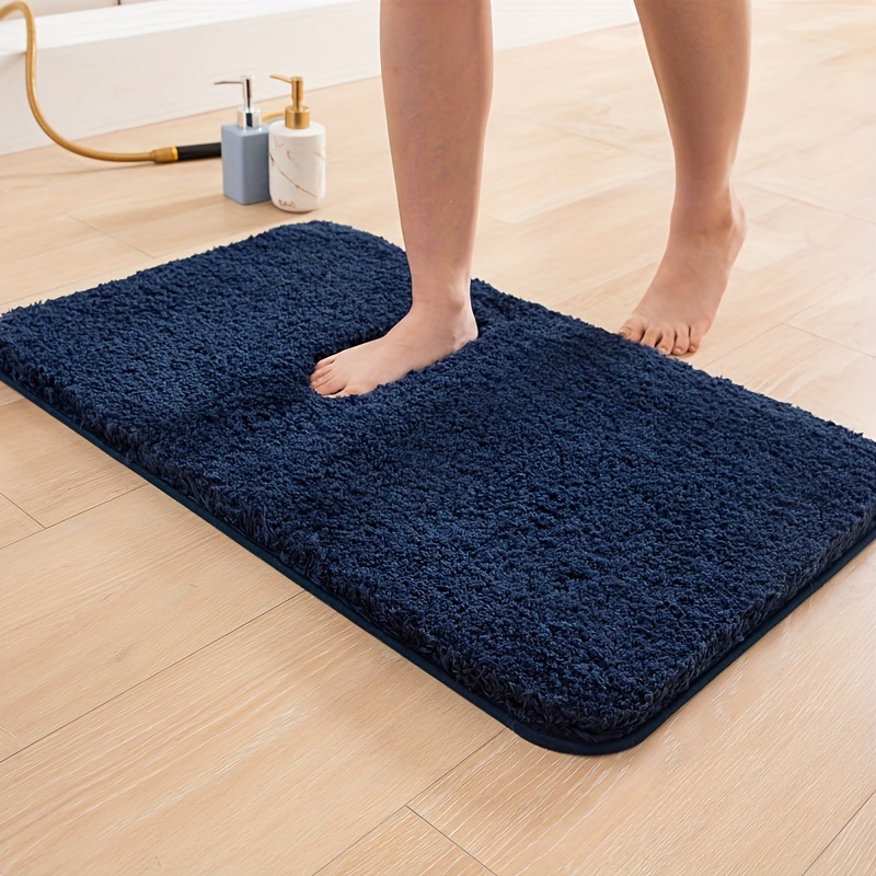 Bathroom Toilet Door Absorbent Floor Mat Carpet Non-slip Foot Pad Bath Rug