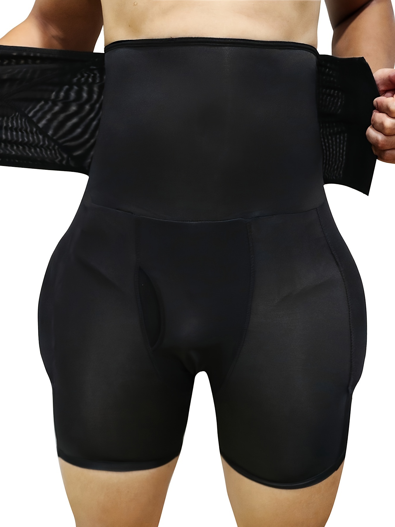 Men's High Waist Padded Butt Enhancer Shaper Shorts Tummy - Temu Canada