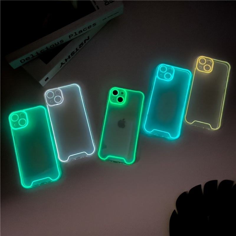 Lov-Funda de silicona suave con luz nocturna para iPhone 14