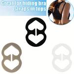 3pcs Invisible Bra Strap Clips, Non-slip Buckles Conceal Bra Straps For Braless Look, Women's Lingerie & Underwear Accessories