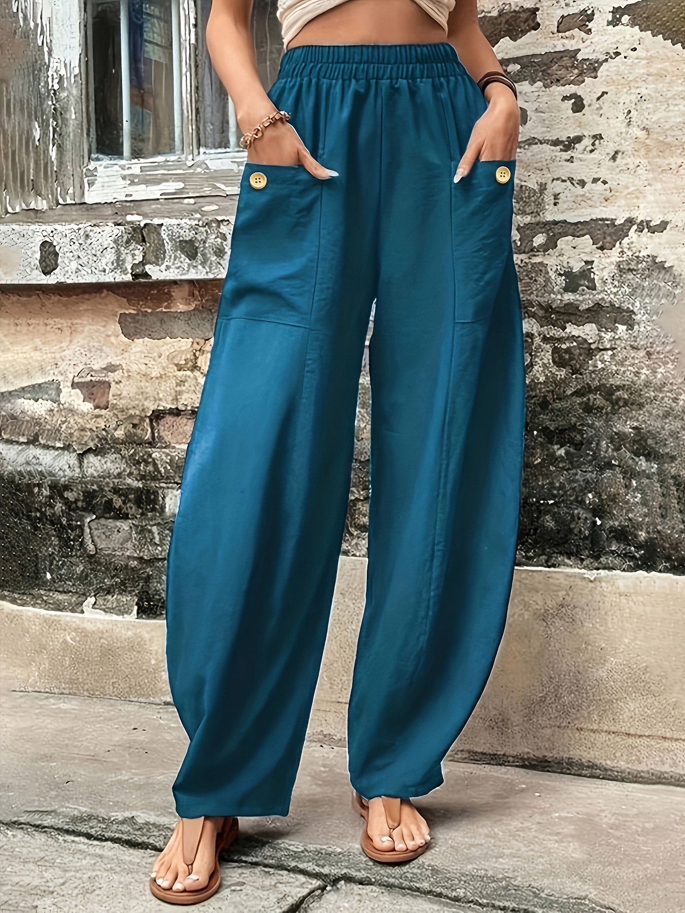 Baggy Trousers - Blue