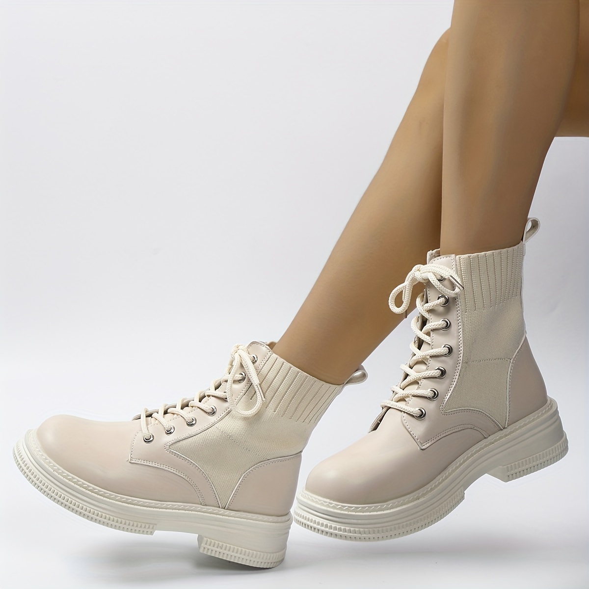 Cloth ankle boots