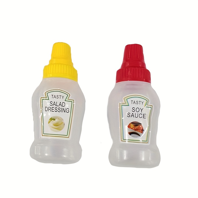 Mini condimento botella de salsa pequeños contenedores encantadores gato  perro botellas para Bento fiambrera caja de cocina tarro accesorios