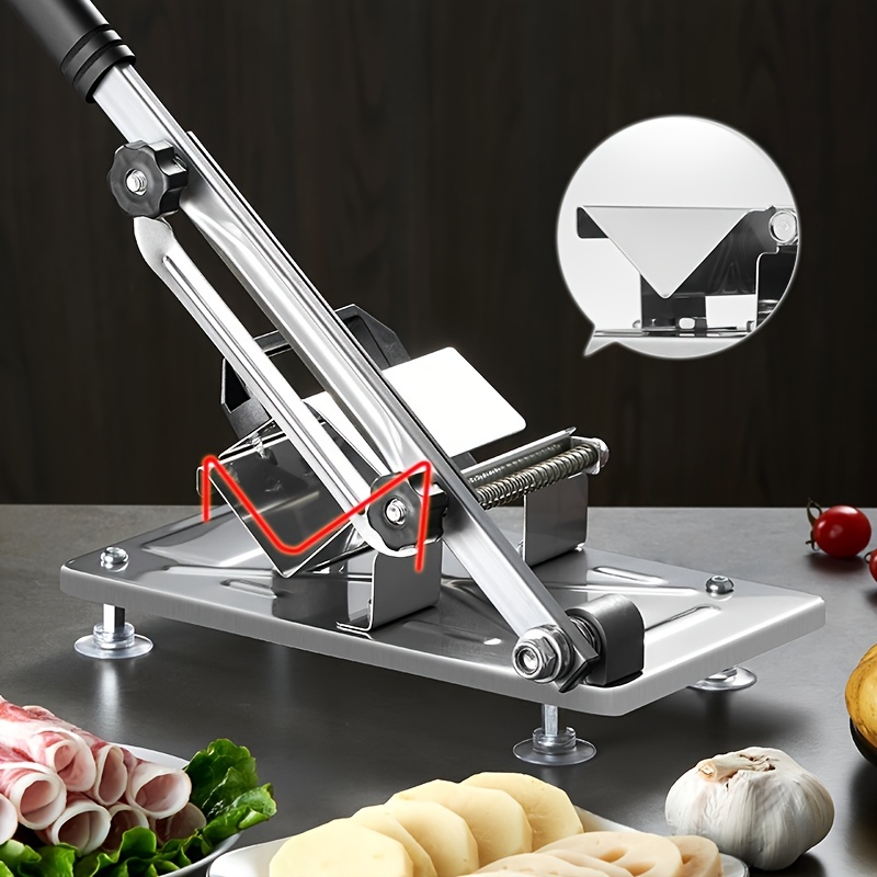 Manual Meat Slicer Stainless Steel Slicing Machine Frozen Meat