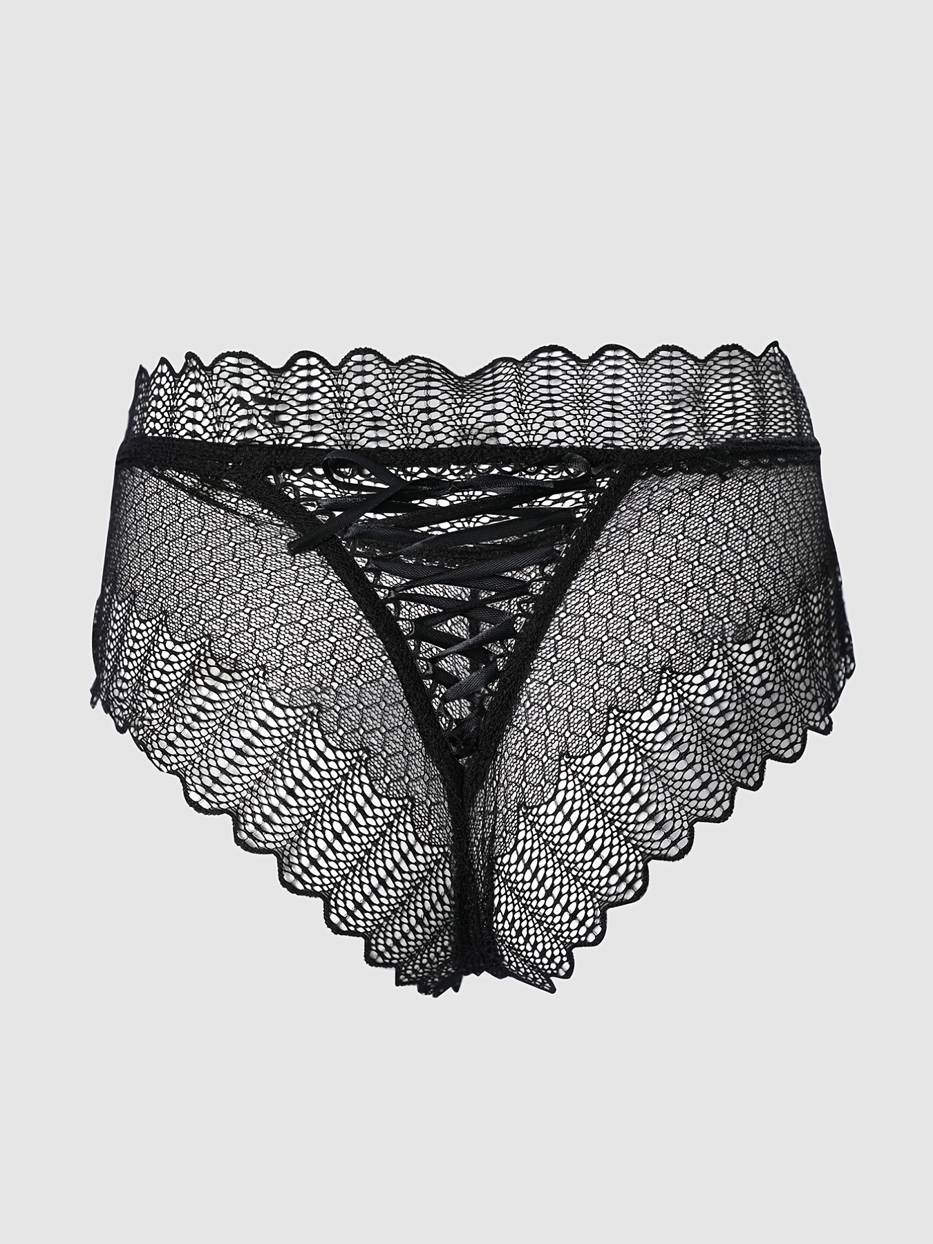 New Hot Panties For Women Crochet Lace Lace Up Panty Sexy Hollow Out  Underwear