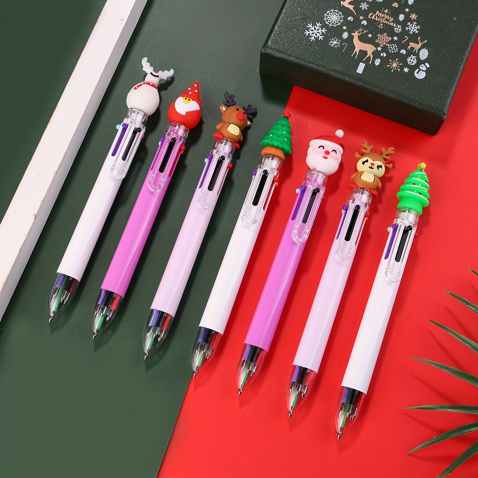 Multicolor Pen For School Kids Multi Color Pencil Ballpoint Cute Writing  Tool