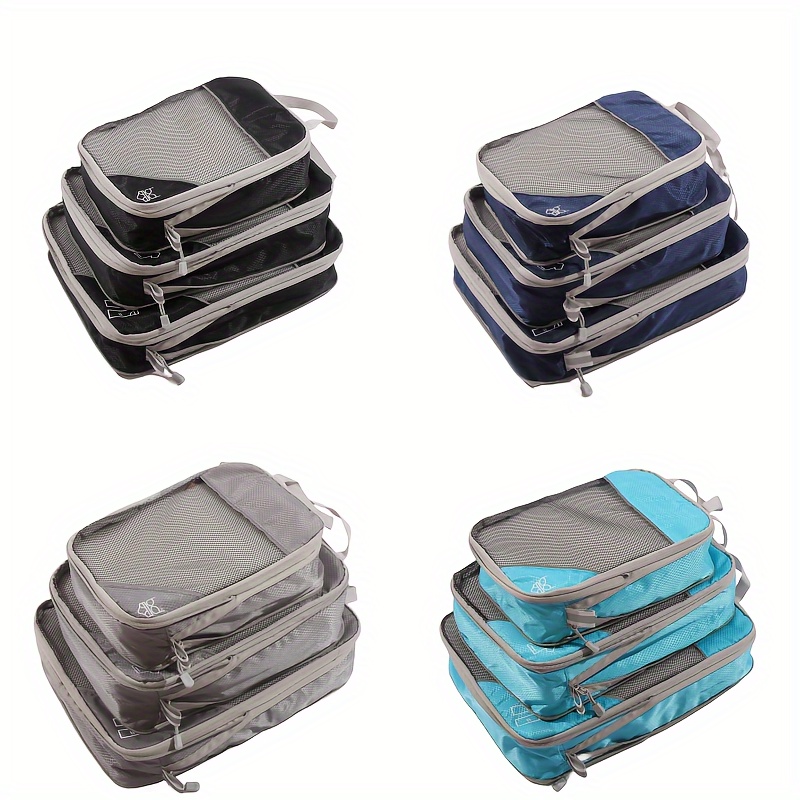Compression Packing Cubes, Travel Accessories Luggage Organizer, Extensible  Clothes Underwear Storage Bags For Suitcases - Temu