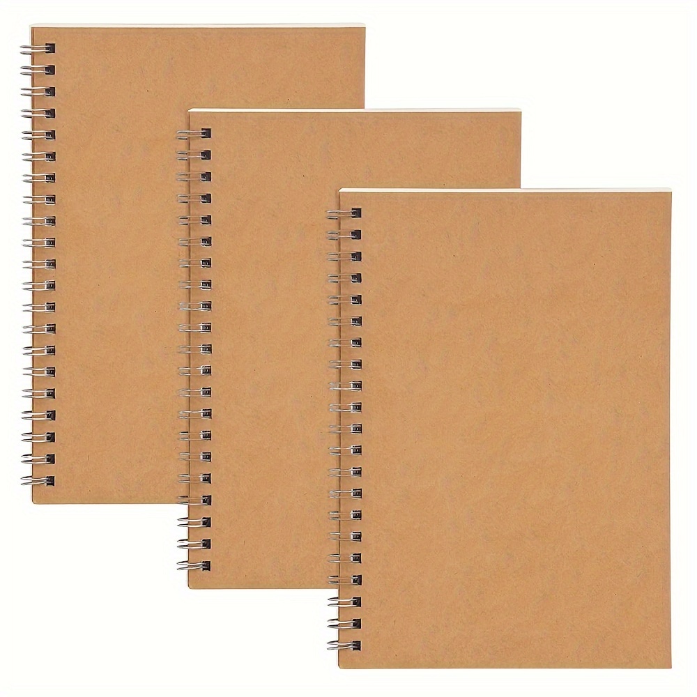 A5 Blank Notebooks Spiral Notebook 100 Pages 100 Gms Unlined - Temu