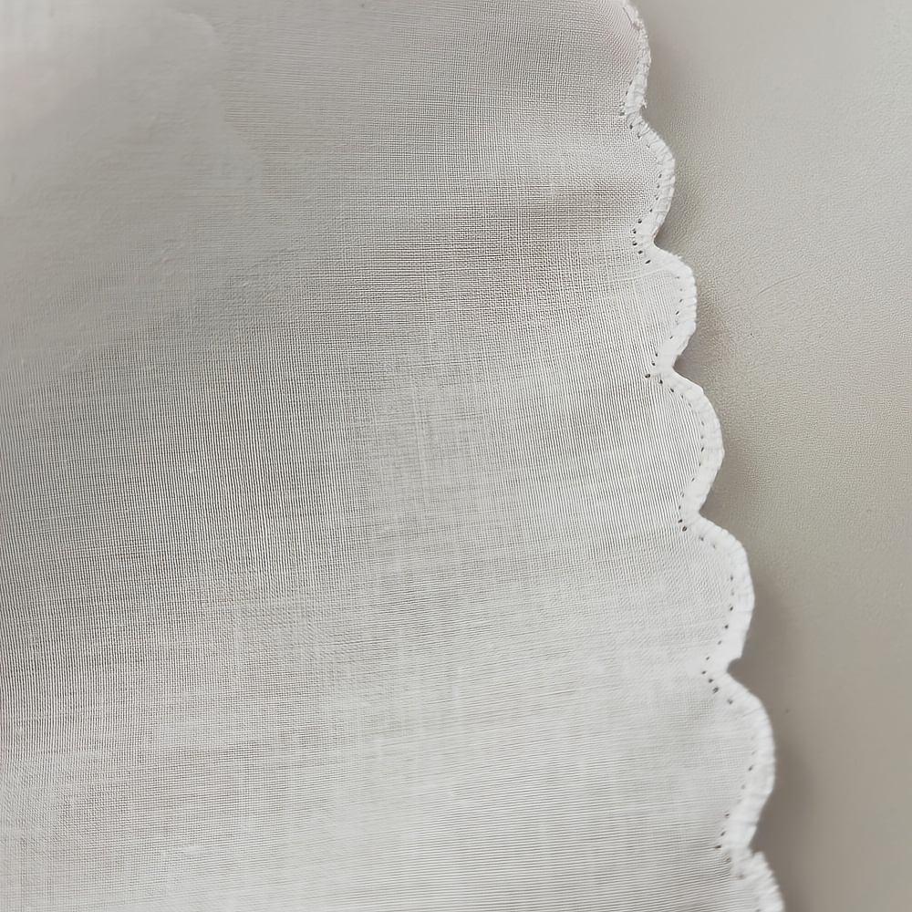 6pcs Crescent Shape Handkerchiefs for Wedding and DIY Supplies