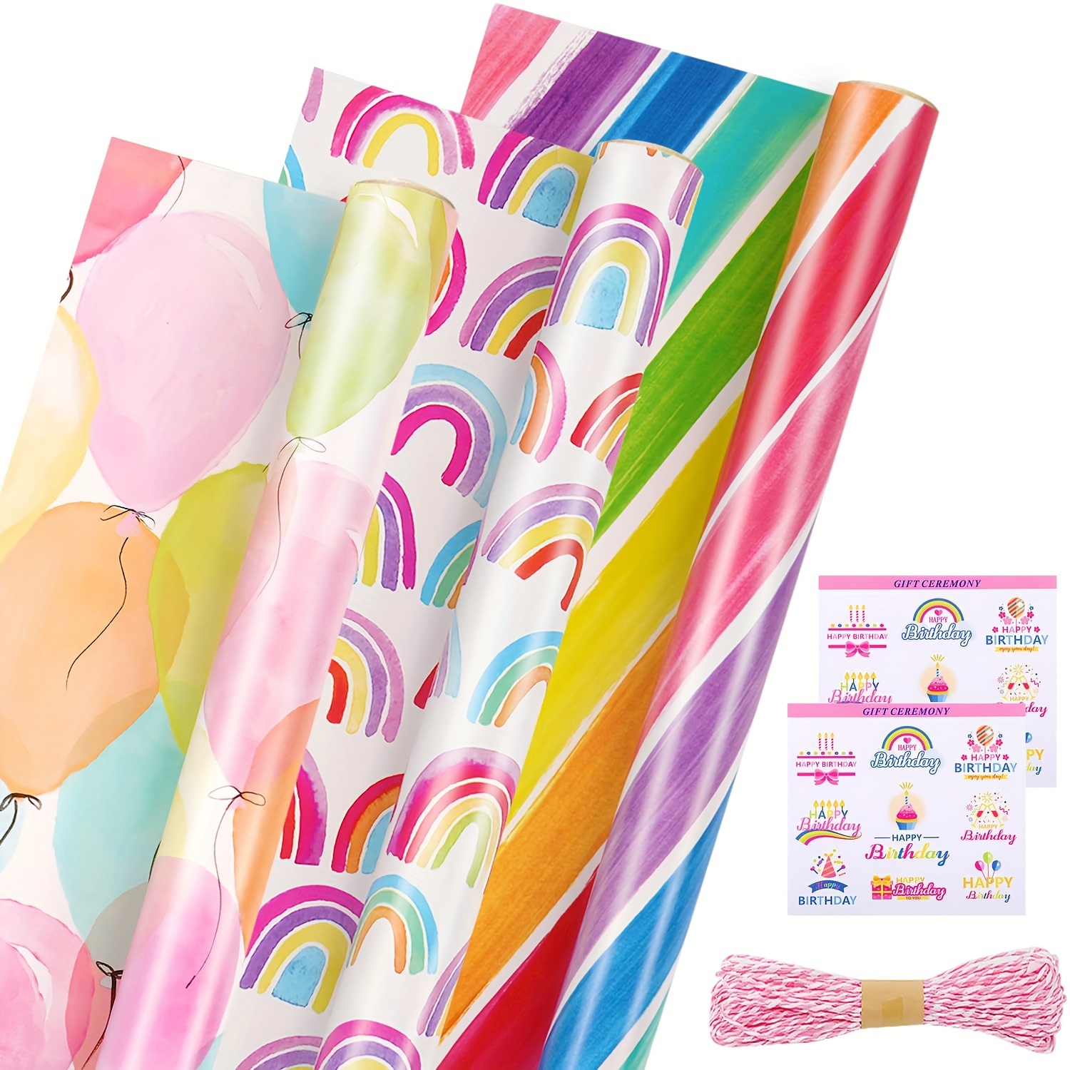 Colorful Striped Party Gift Wrapping Paper Birthday Wedding Decoration Gift  Party Decoration White Kraft Paper Gift Wrapping, Wrapping Paper, Tissue  Paper, Flower Bouquet Supplies, Gift Wrapping Paper, Flower Wrapping Paper,  Gift Packaging 