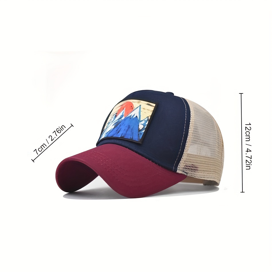 Unisex Breathable Adjustable Baseball Cap With Print