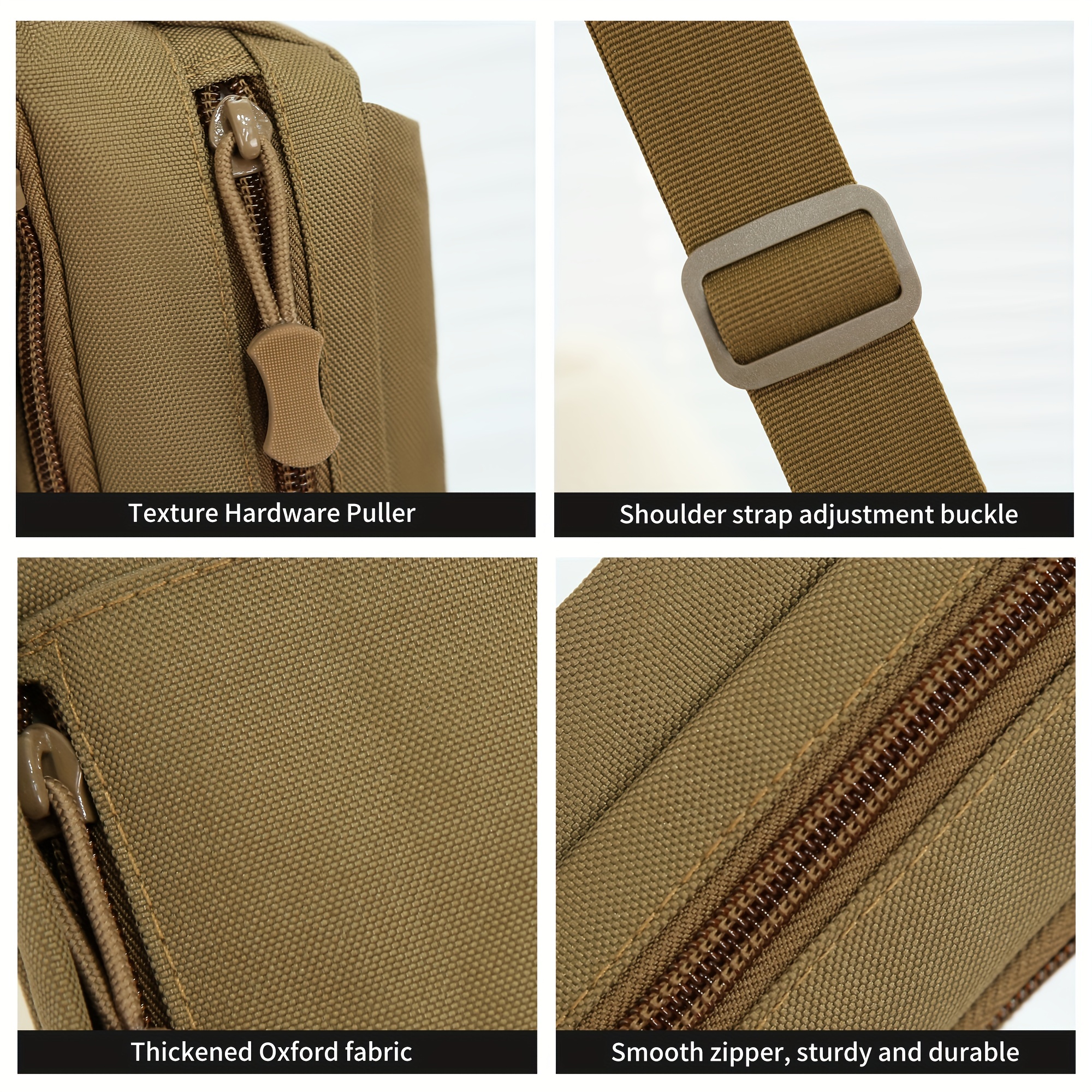 Vintage Tactical Four Buckles Waist Bag Outdoor Messenger Bag