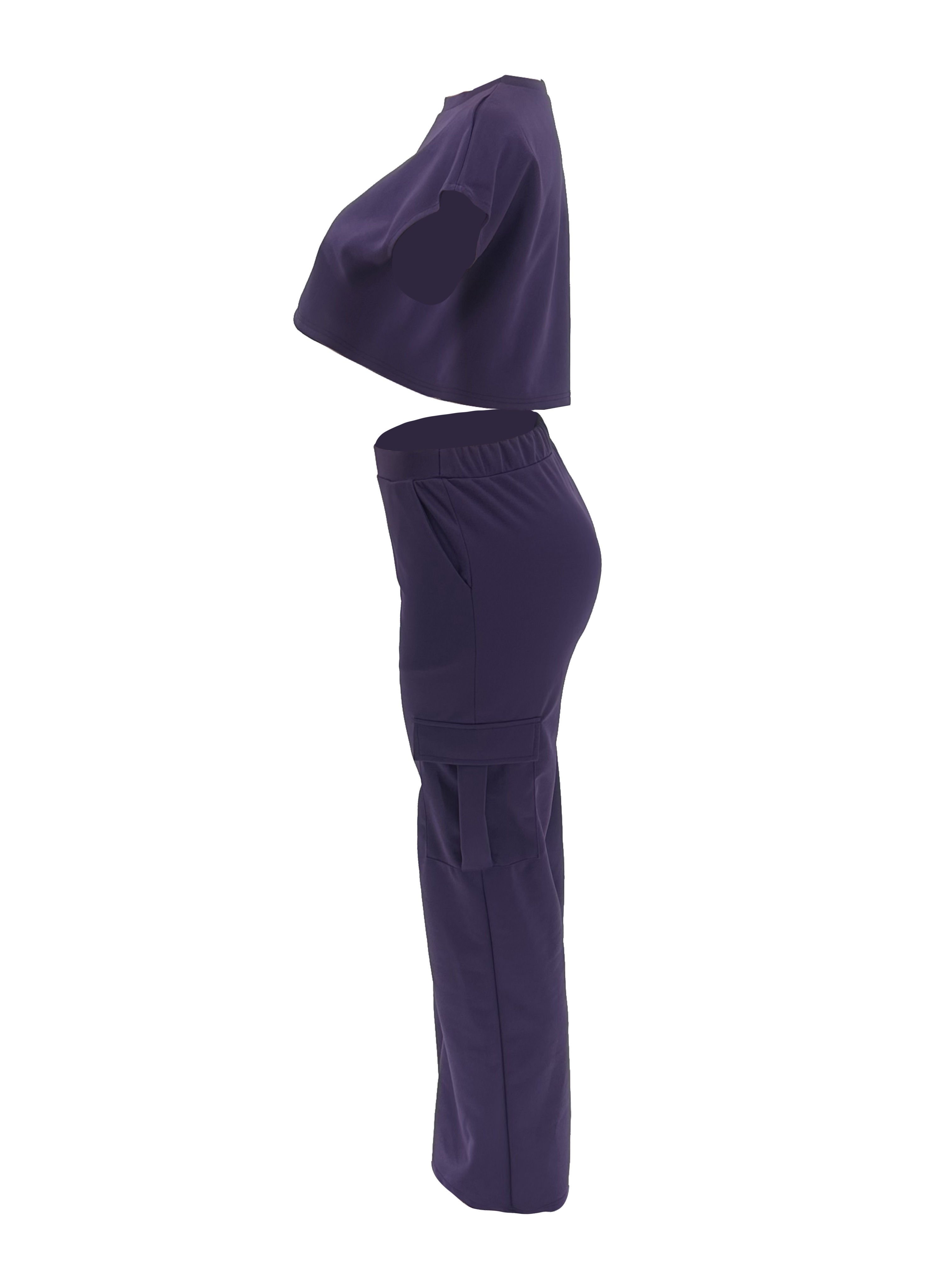 Y.A.S tailored pants in bright purple (part of a set)