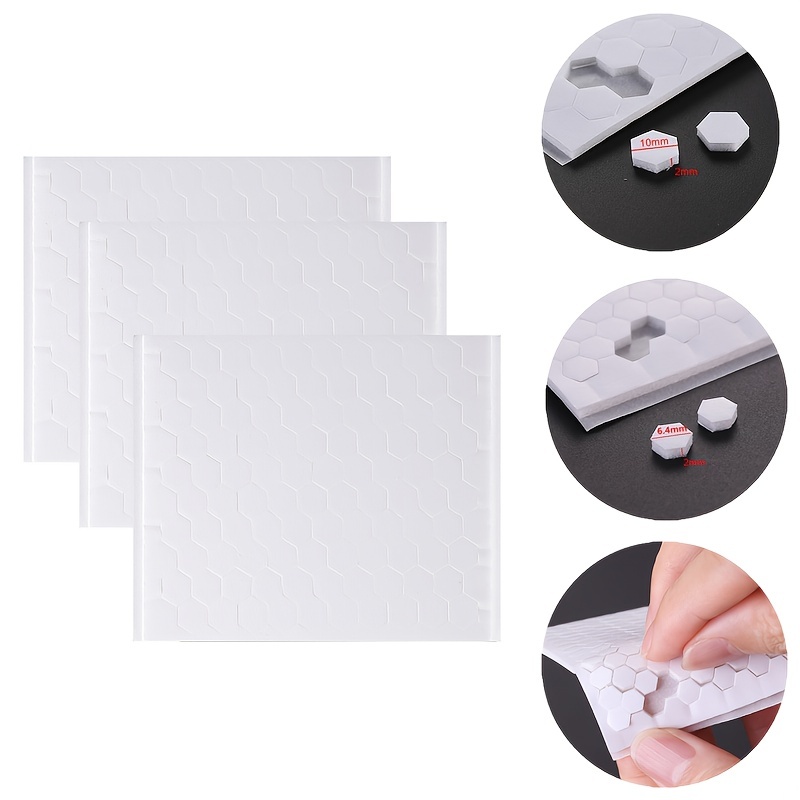 6 Sheets Black White 3D Double Sided Adhesive Foam Squares For Adding  Dimension To Cards Permanent Dimensional Adhesives 1mm 2mm