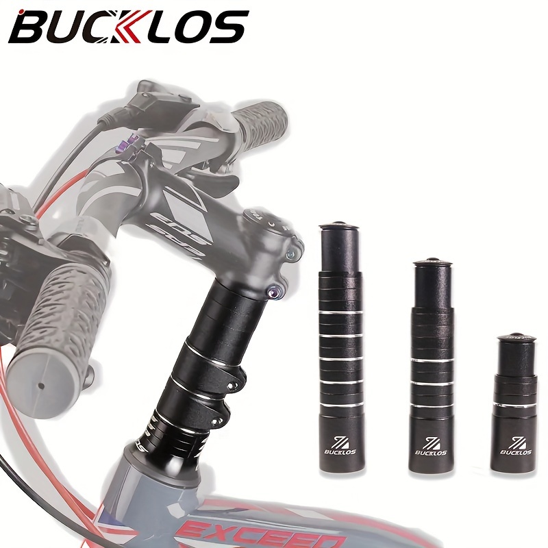 

Bucklos Handlebar Stem Extender Adaptor, Aluminum Alloy Universal Bicycle Front Stem Riser Frosted Texture Dirt-proof Bicycle Accessories