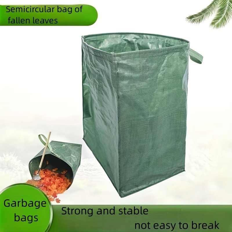 Outdoor Garden Leaf Storage Bags, Garden Waste Bags, Lawn Courtyard Pool Waste  Bags, Gardening Containers, Heavy-duty Reusable Foldable Leaf Basket Bags -  Temu