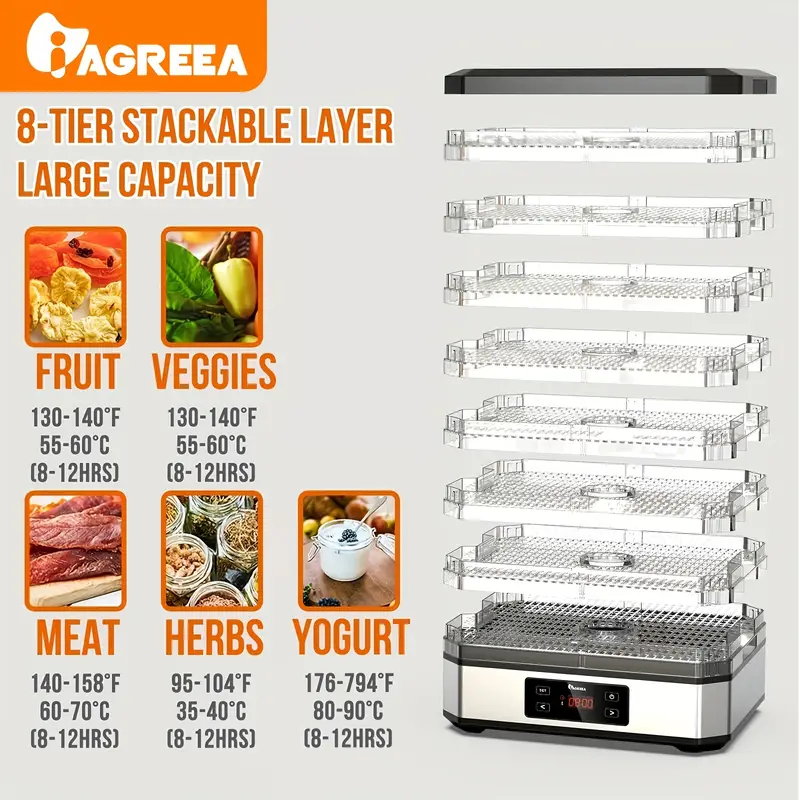 Rechargeable Electric Vegetable Dryer: 800 1200mah Pp - Temu