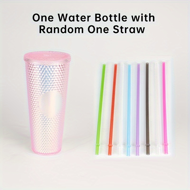 Diy Studded Tumbler With Lid And Straw, Reusable Plastic Cup, Double Walled  Travel Tumbler For Iced Coffee, Cold Water, Smoothie, And More, Wide Mouth, Spill  Proof - Temu