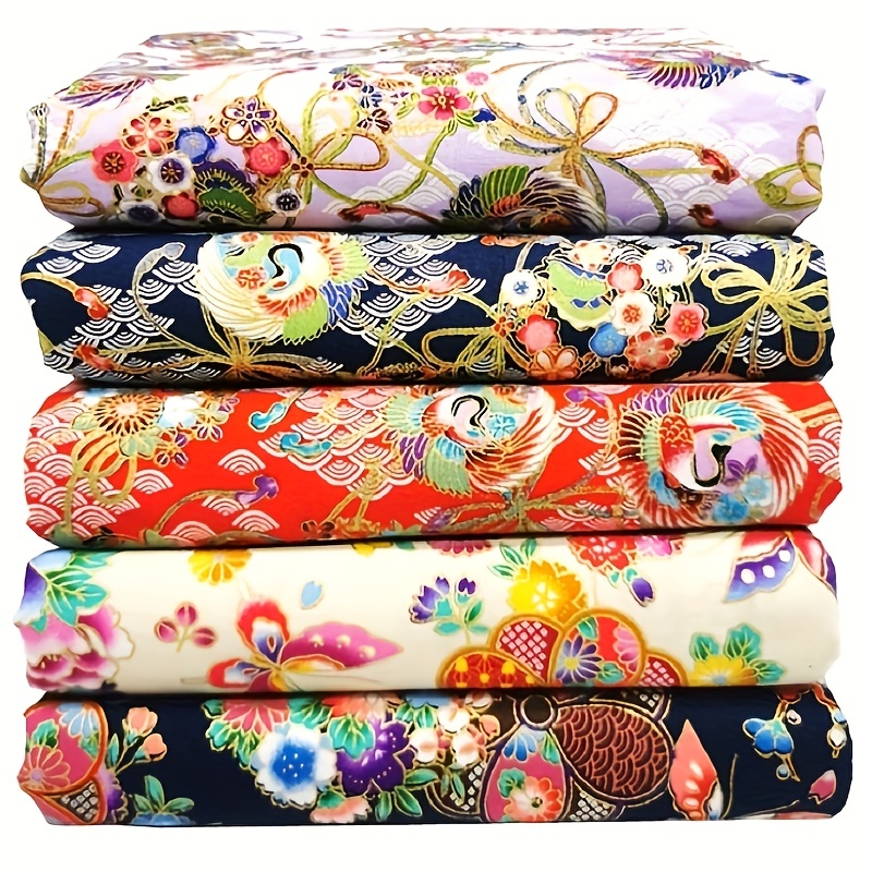 7pcs/set Gray Cotton Fabric For Sewing Quilting Fabric Floral Cotton Craft  Fabric Bundle Squares Fabric DIY Cloths Patchwork Pre-Cut Quilting Fabric
