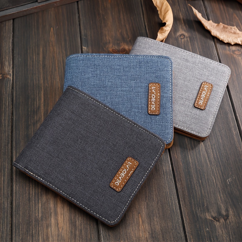 Men Canvas Wallet - Temu