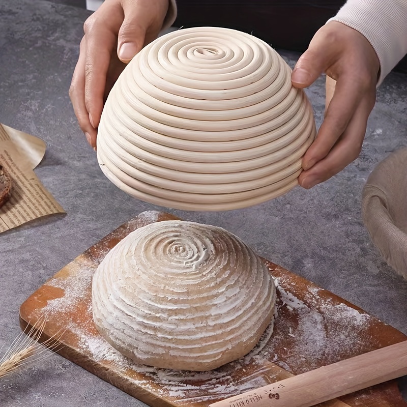 Banneton-cesta de mimbre para fermentación de pan, suministros para  hornear, 7 tamaños
