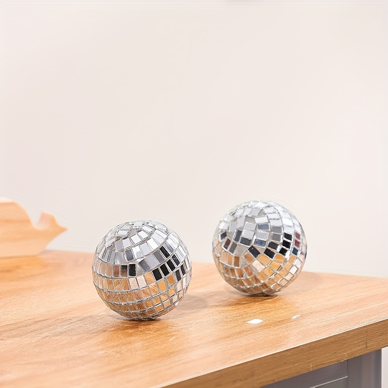 2cm Mirror Disco Ball silvery Glass Bright Reflective - Temu