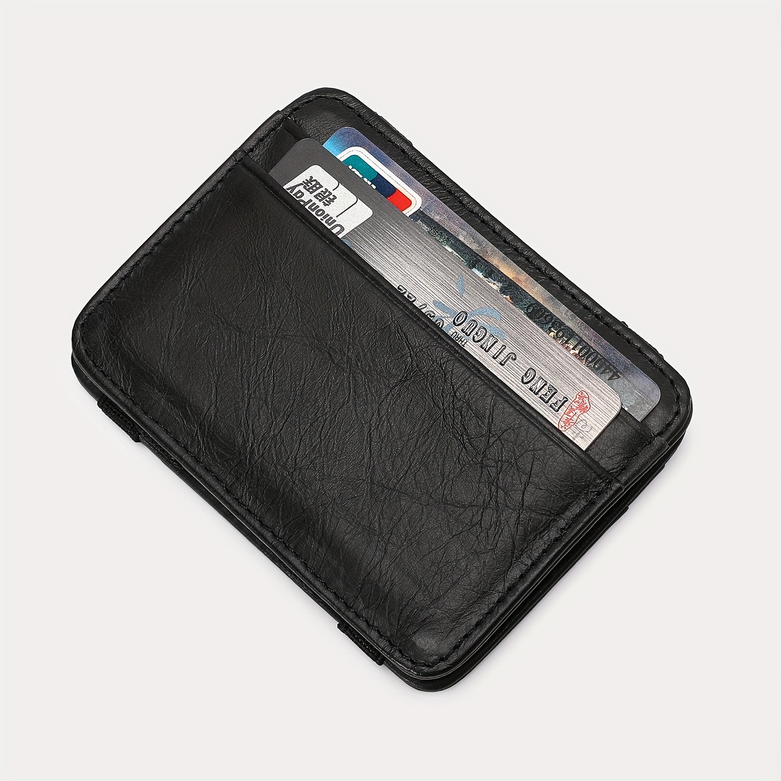 Two-Tone Wallet in Calf Leather