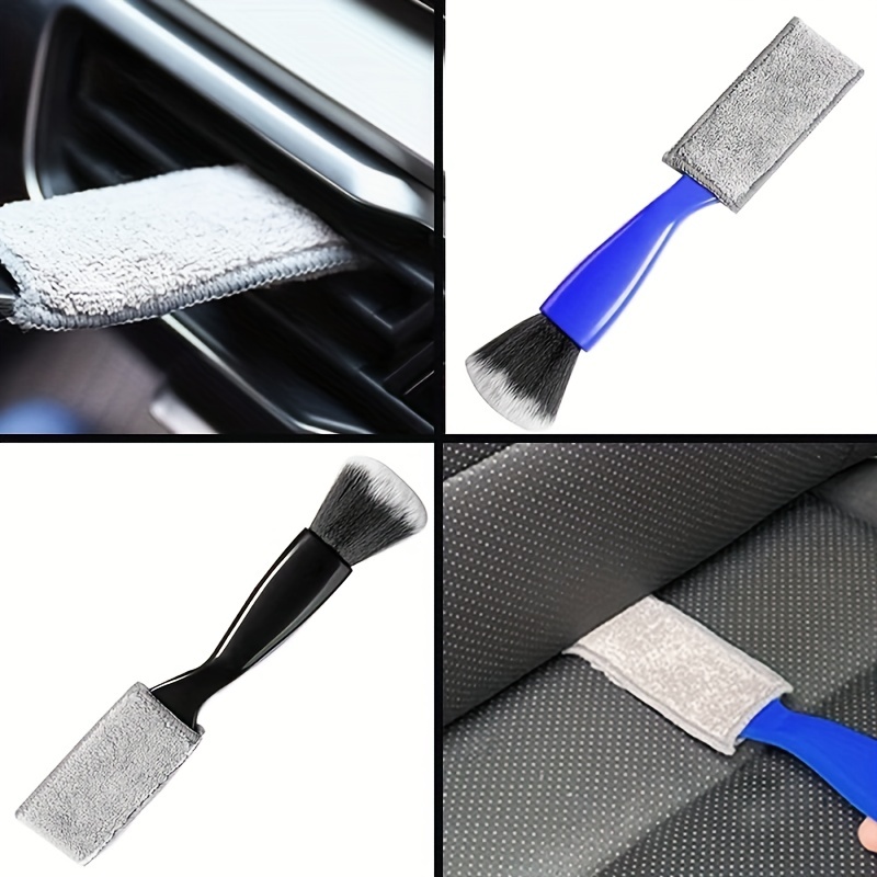 Double Head Brush Car Air Vent Brush Conditioner Grille - Temu