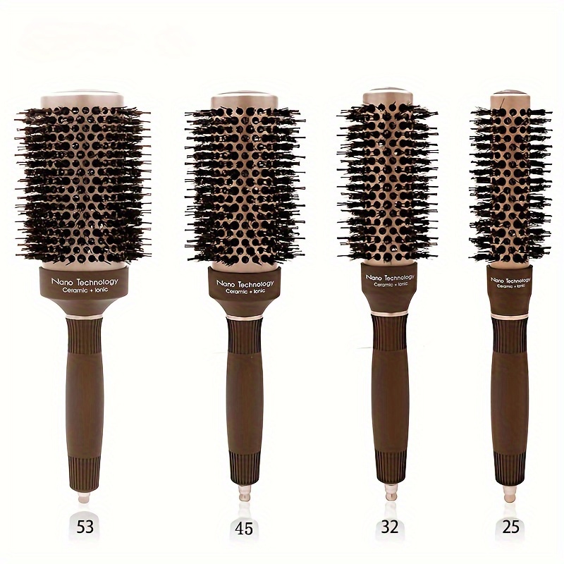 Aluminum Tube Bristle Ceramic Roller Comb Hairdressing Tools