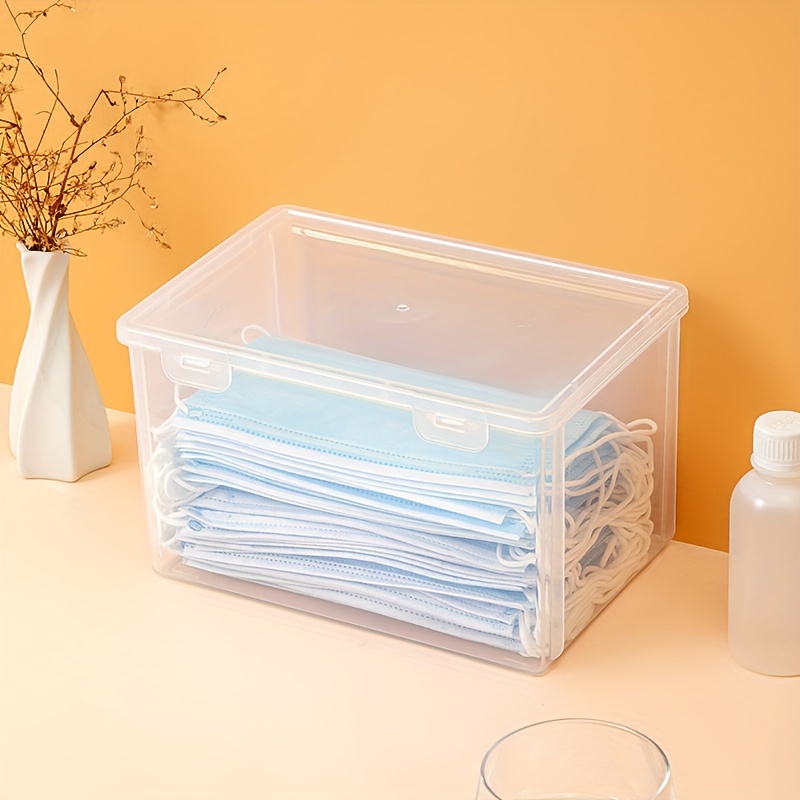 Large Fixed Storage Box Partition Box Lid Plastic Storage - Temu