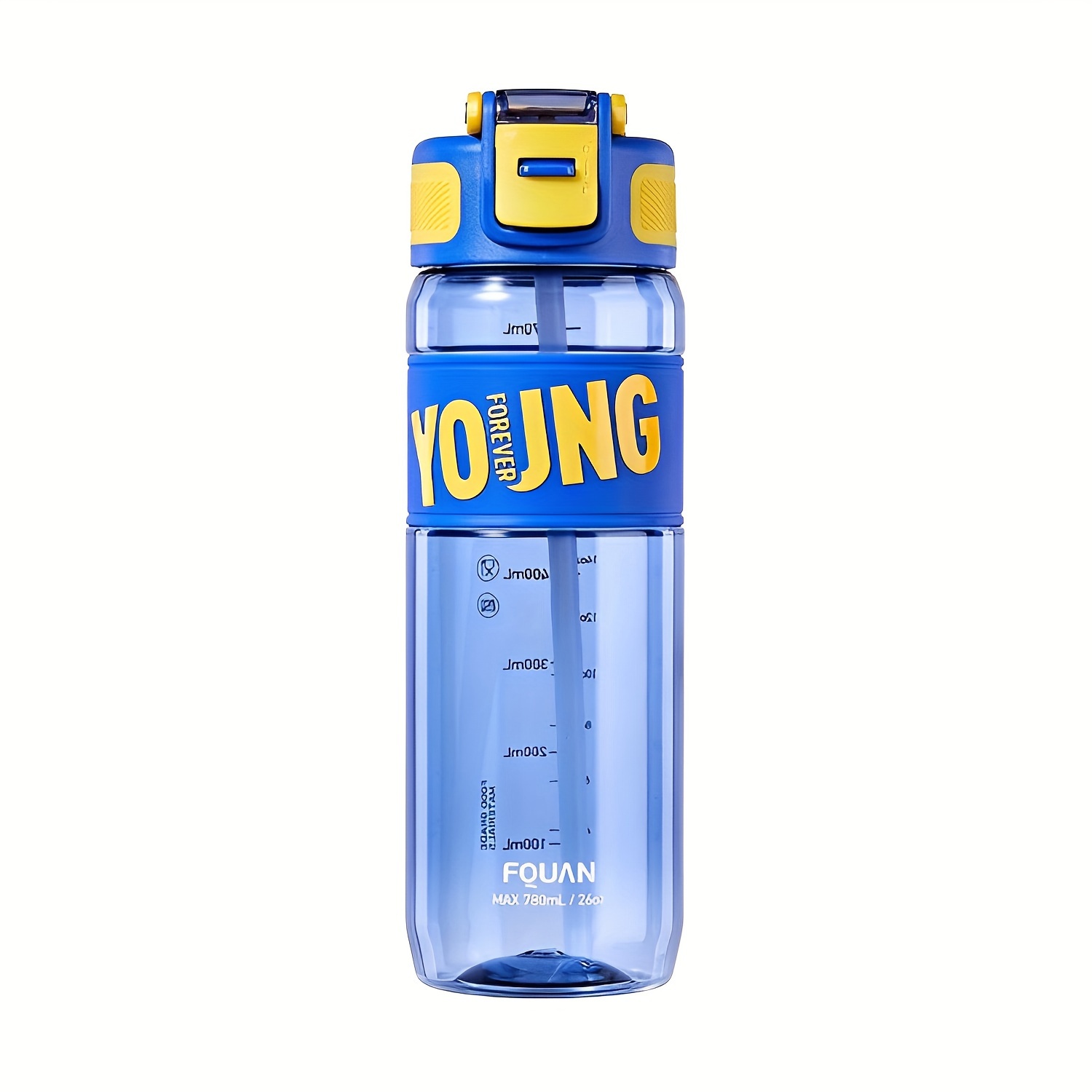 26oz BPA-Free Water Bottle with Straw & Carry Handle for Travel & Gym