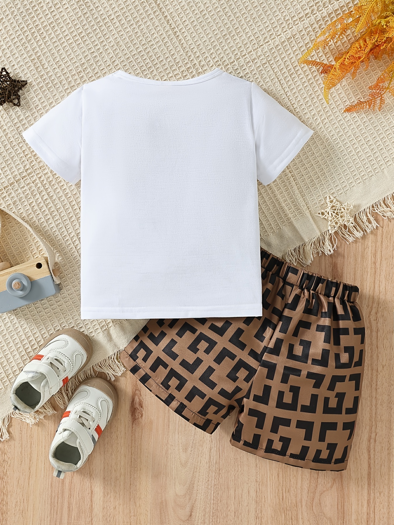Boys Casual T Shirt With Crossbody Bag Print Shorts Set For Summer, Don't  Miss These Great Deals