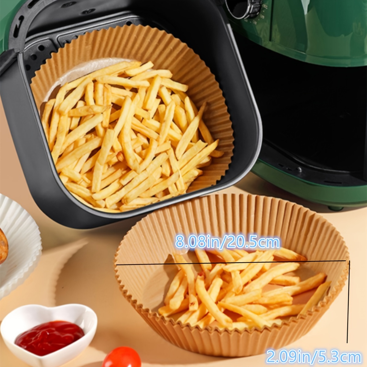 Special Paper For Air Fryer Oil-absorbing Paper Oven Baking Paper - Temu