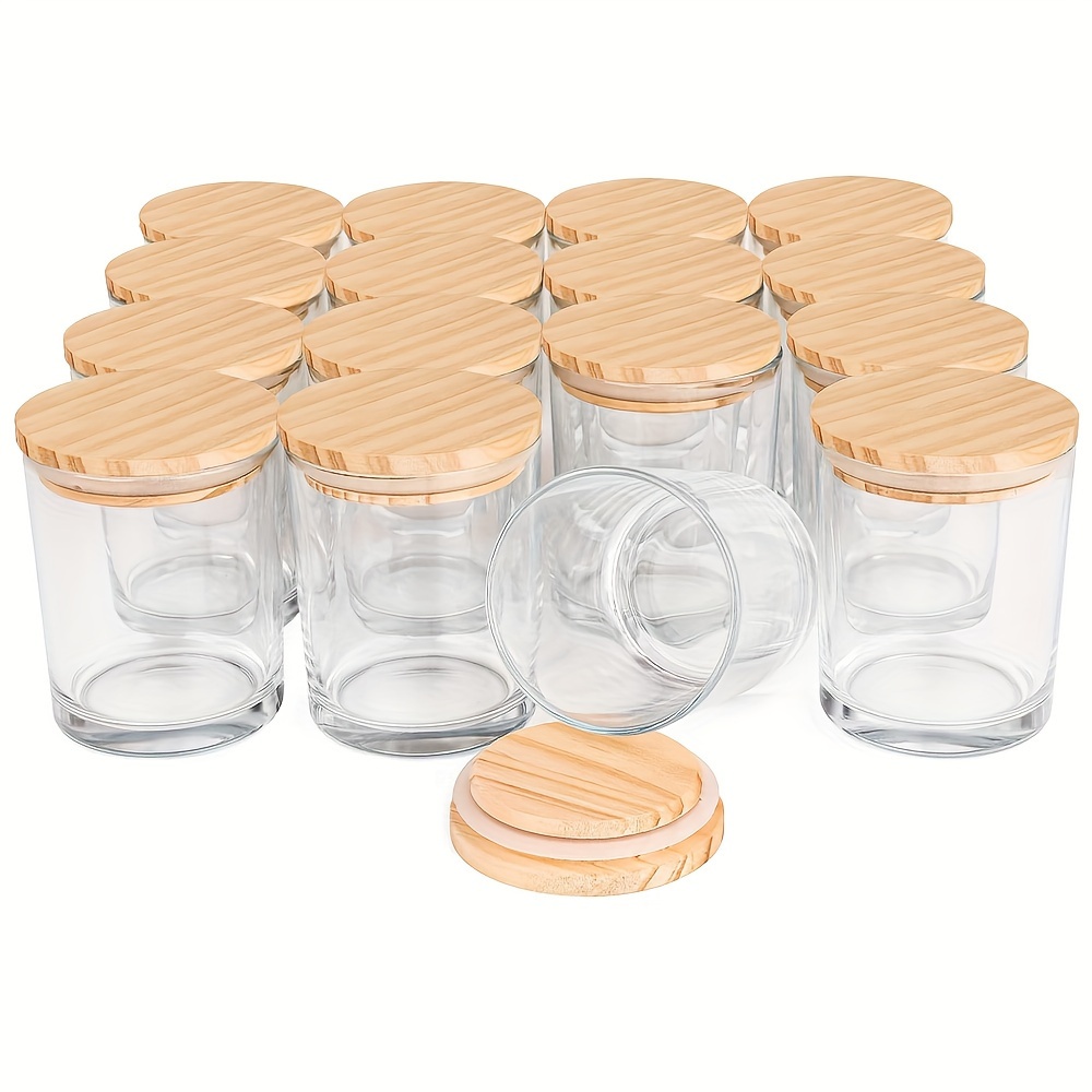 Tarros de cristal pequeños, tarros de 4 onzas con tapas, paquete de 12  tarros pequeños de vidrio ideales para almacenamiento de alimentos,  mermelada