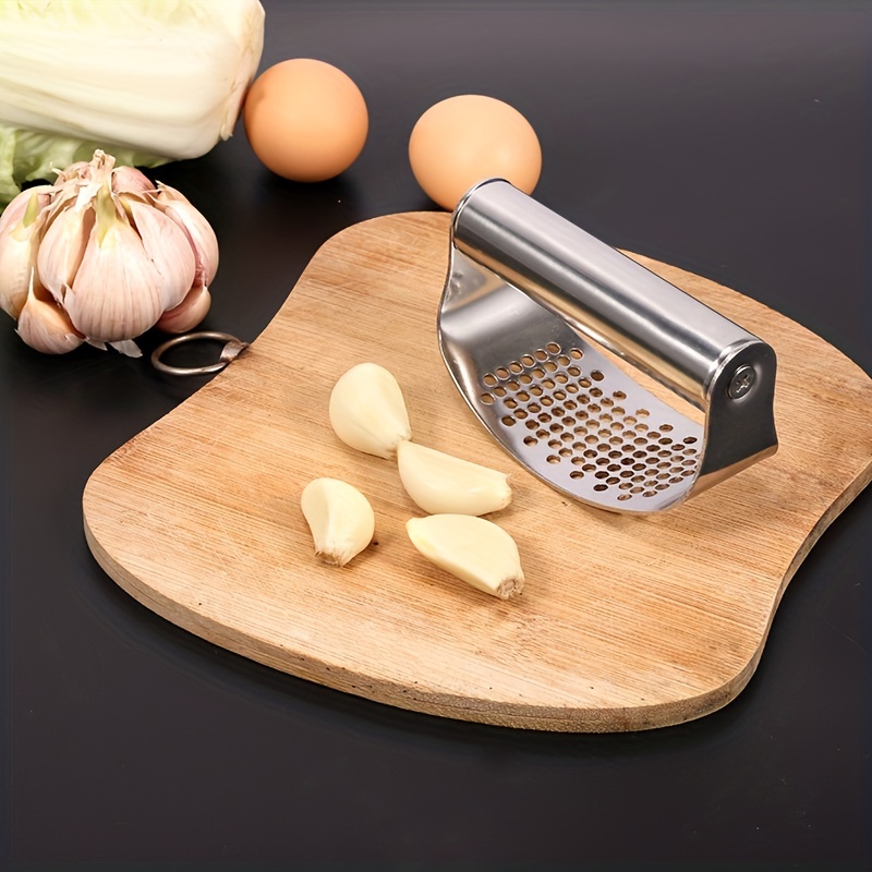 Stainless Steel Garlic Press Manual Ring Garlic Kitchen Multi-functional  Household Garlic Press Garlic Squeeze Minced Garlic Tool
