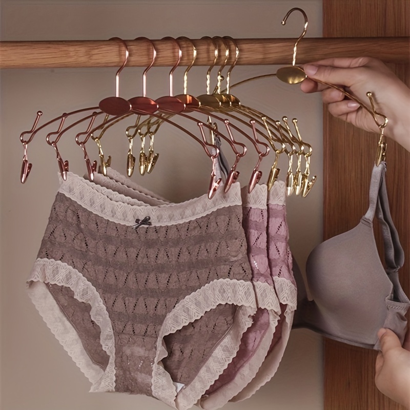 Cintre Pour Sous-Vêtements Avec Clips, Cintre À Crochet Rotatif Avec 24  Clips