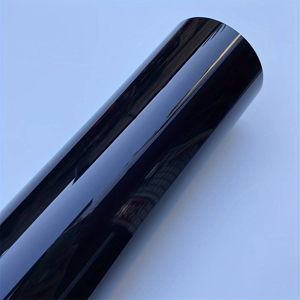 Glossy Black Vinyl Wrap Film Sticker Car Window Trim Film - Temu