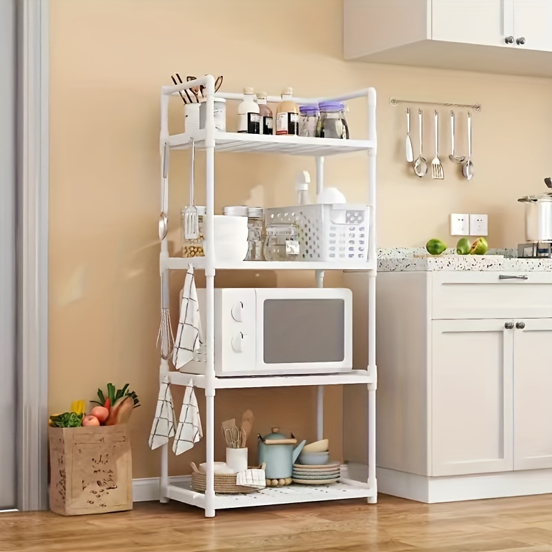 1pc Multifunctional Floor-standing Storage Rack For Kitchen, Bathroom,  Microwave Oven And Home Use