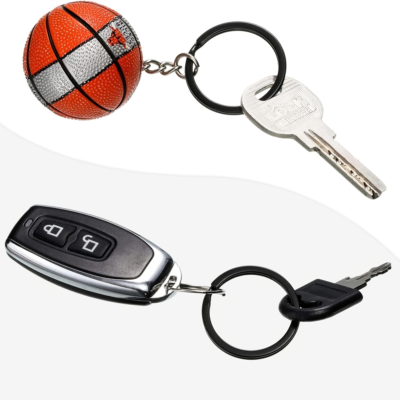 10 pcs Key Rings Split Rings, Key Rings for Keychains, Keychain Ring for  Home Car Keys Organization - black 