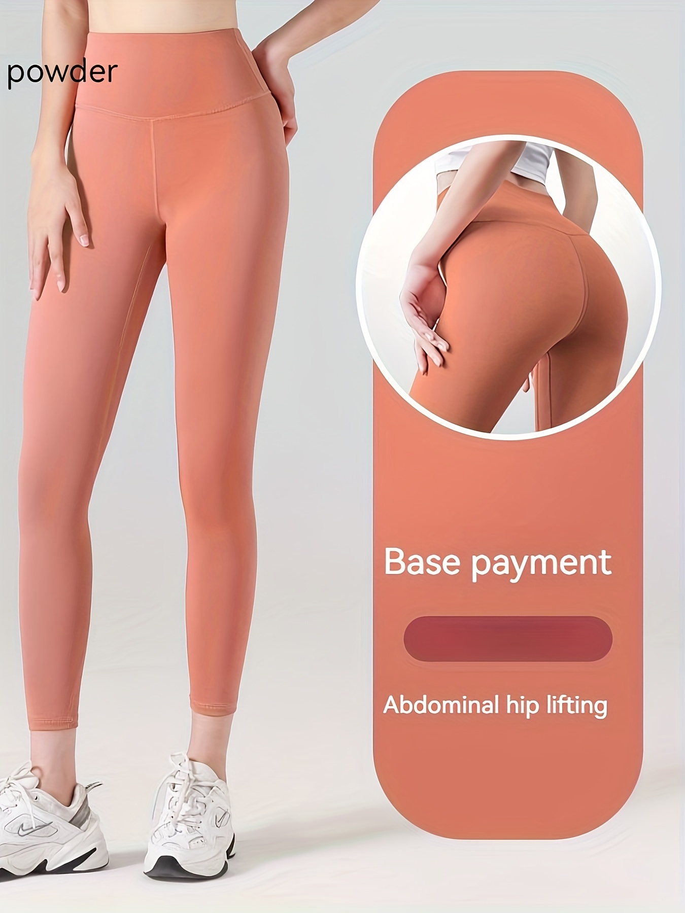 Leggings Deportivos De Cintura Alta Pantalones Ajustados De - Temu Mexico