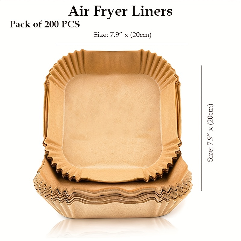 MUOOMU Air Fryer Disposable Paper Liner, 100PCS Non-Stick Round