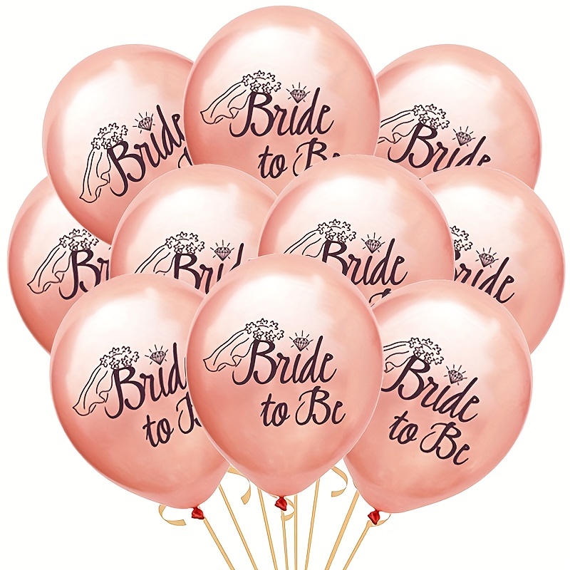 Rose Gold Bride To Be Balloon Gold Team Bride Ball Hen Party Accessories  Bridal Shower Bachelorette
