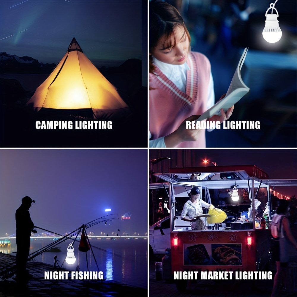 LED Camping Tent Light With RGB Light 2 Pack