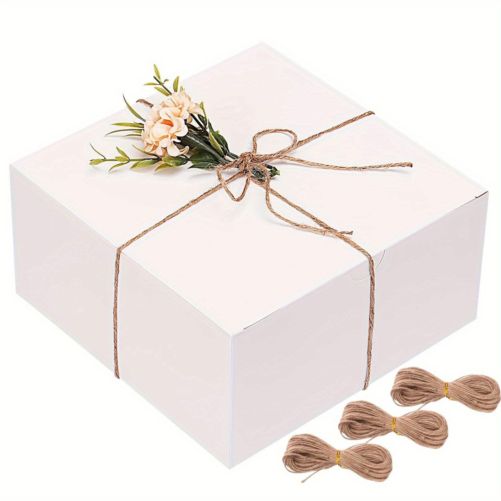 6 Piezas De Cajas Pequeñas De Regalo De 4x4x4 Pulgadas Con Tapa Para  Regalos, Manualidades, Favor De Fiesta De Bodas, Cajas De Cupcakes, Dulces,  Caja De Propuesta De Damas De Honor Con